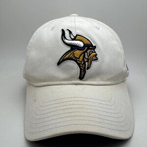 Vintage Reebok Minnesota Vikings Adjustable Strap Hat - Whilte Embroidered SKOL